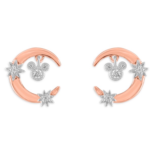 Mickey Mouse Icon Curved Stone Stud Earrings by Kendra Scott