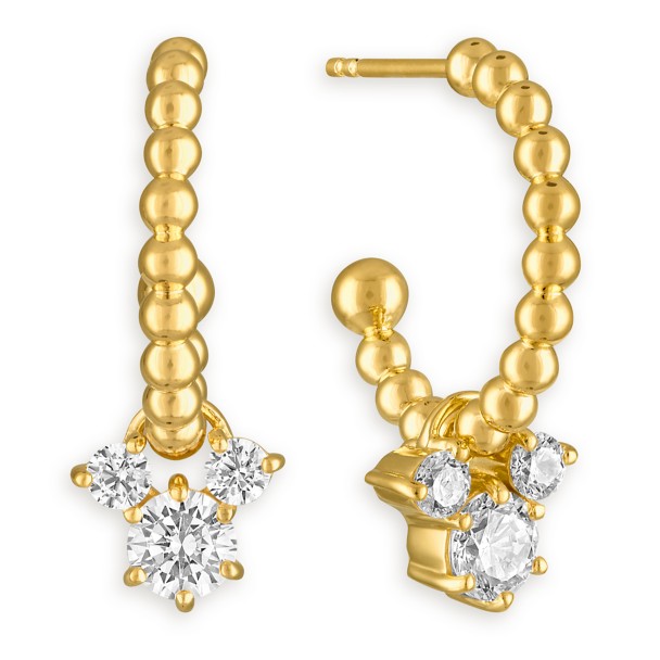 Mickey Mouse Icon Curved Stone Stud Earrings by Kendra Scott