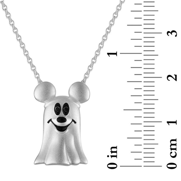 Mickey Mouse Ghost Pendant Necklace by Rebecca Hook