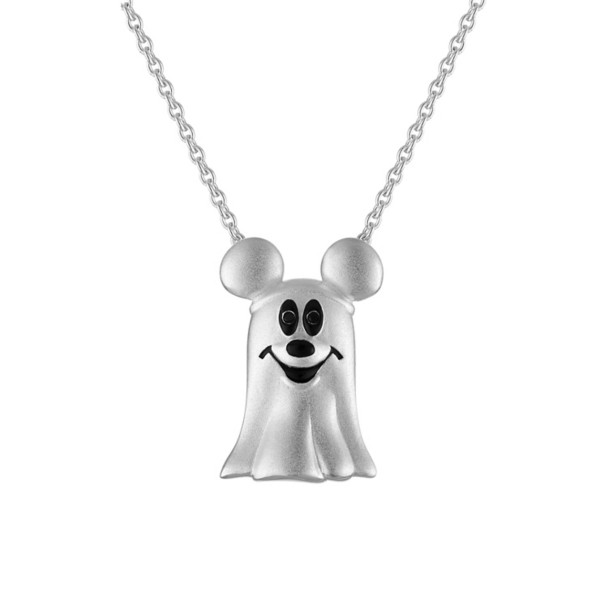 Mickey Mouse Ghost Pendant Necklace by Rebecca Hook Mickey Mouse Ghost Pendant Necklace by Rebecca Hook