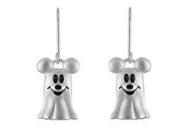 Mickey Mouse Ghost Earrings by Rebecca Hook