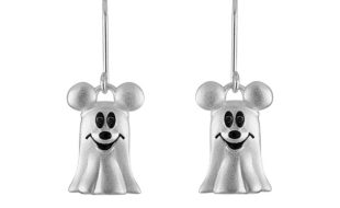 Mickey Mouse Ghost Earrings by Rebecca Hook