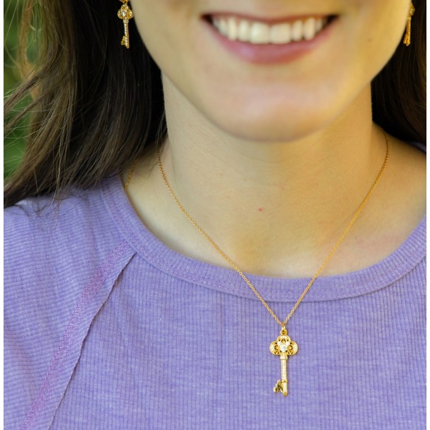 Mickey Mouse Icon Key Necklace by Rebecca Hook