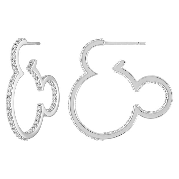 Mickey Mouse Icon Curved Stone Stud Earrings by Kendra Scott