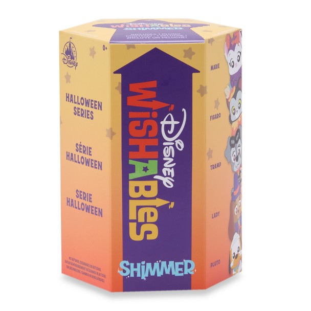 Disney Wishables Shimmer Mystery Plush - Disney Cats and Dogs Halloween Series - 4'' - Limited Release