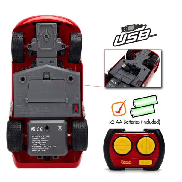 Lightning McQueen RC Animated Vehicle by Jada - Cars