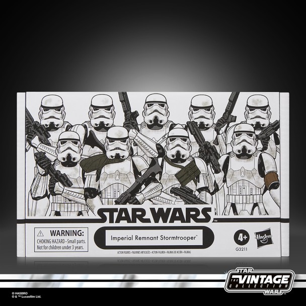 Star Wars The Vintage Collection Imperial Remnant Stormtroopers Action Figure Set by Hasbro - The Mandalorian and Grogu