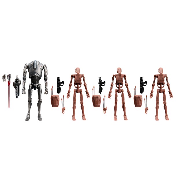 Star Wars The Vintage Collection Super Battle Droid & Battle Droids Action Figure Set by Hasbro