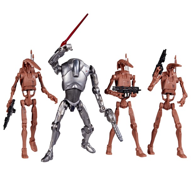 Star Wars The Vintage Collection Super Battle Droid & Battle Droids Action Figure Set by Hasbro
