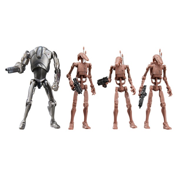 Star Wars The Vintage Collection Super Battle Droid & Battle Droids Action Figure Set by Hasbro