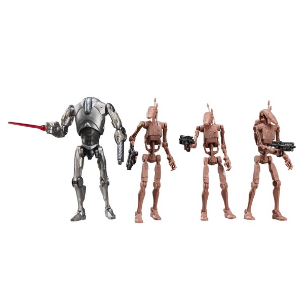 Star Wars The Vintage Collection Super Battle Droid & Battle Droids Action Figure Set by Hasbro