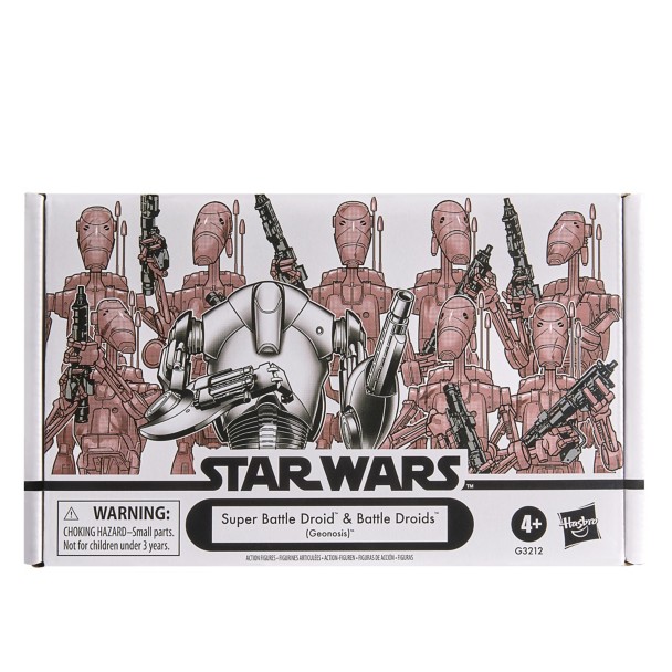 Star Wars The Vintage Collection Super Battle Droid & Battle Droids Action Figure Set by Hasbro