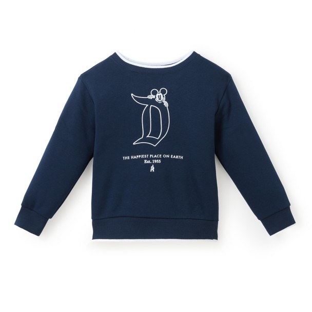 Mickey Mouse Disneyland Logo Pullover Sweatshirt for Adults Mickey Mouse Disneyland Logo Pullover Sweatshirt for Adults