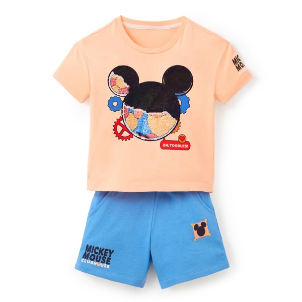Mickey Mouse Clubhouse Reversible Sequin T-Shirt and Shorts Set for Toddlers