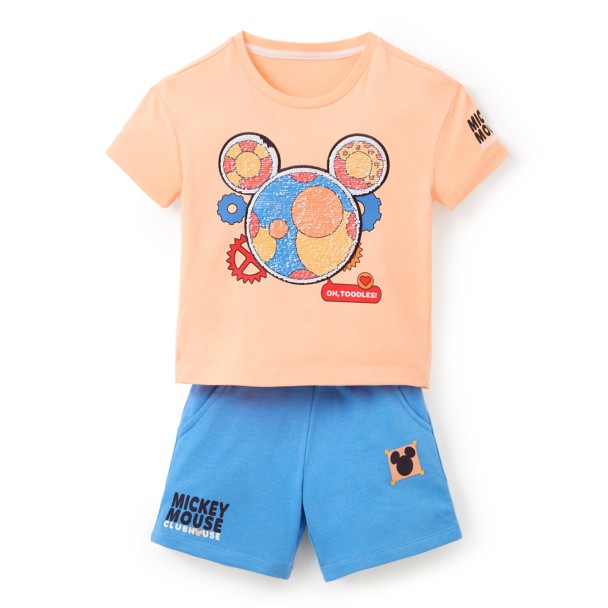 Mickey Mouse Clubhouse Reversible Sequin T-Shirt and Shorts Set for Toddlers Mickey Mouse Clubhouse Reversible Sequin T-Shirt and Shorts Set for Toddlers