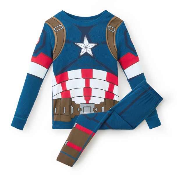 Captain America Costume PJ PALS for Kids Captain America Costume PJ PALS for Kids