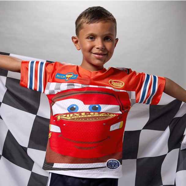 Lightning McQueen Football Jersey for Kids - Cars