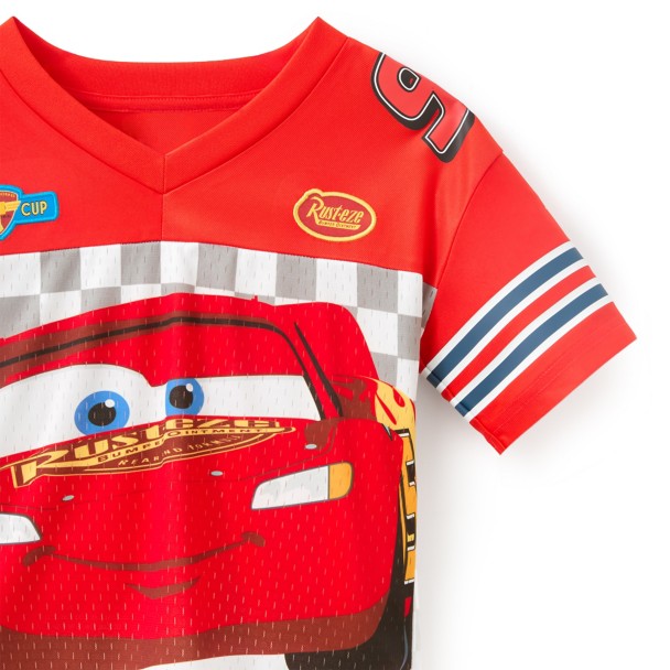 Lightning McQueen Football Jersey for Kids - Cars