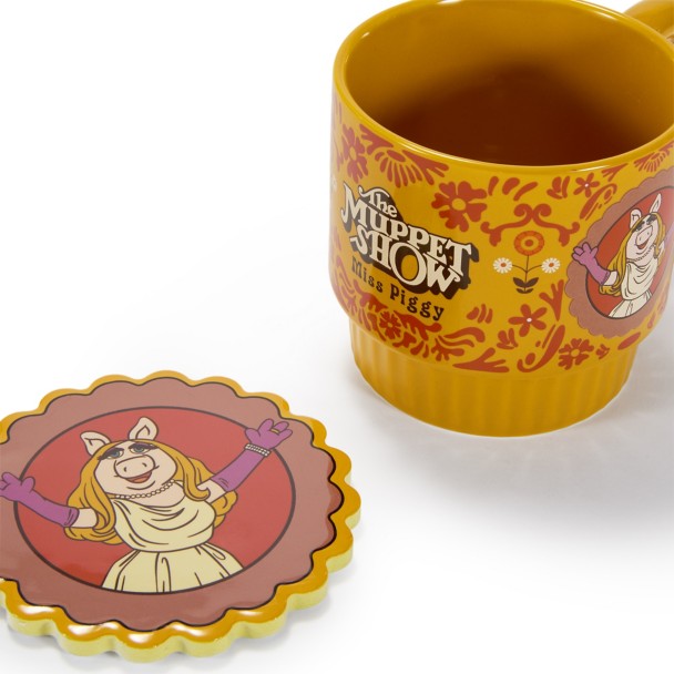 Miss Piggy Mug and Coaster Set - The Muppet Show 50th Anniversary - Exclusive