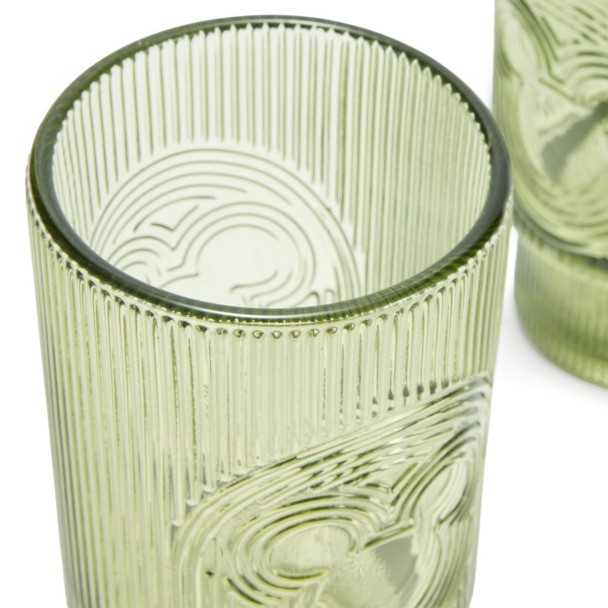 Mickey Mouse Icon Tall Glass Set - Green