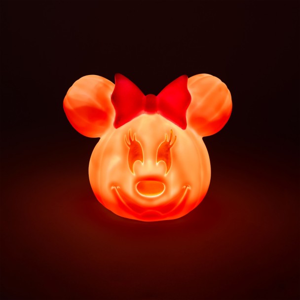 Minnie Mouse Light-Up Jack-o'-Lantern - 5 1/2'' - Disney Rewards 2026 - Disney® Visa® Cardmember Exclusive