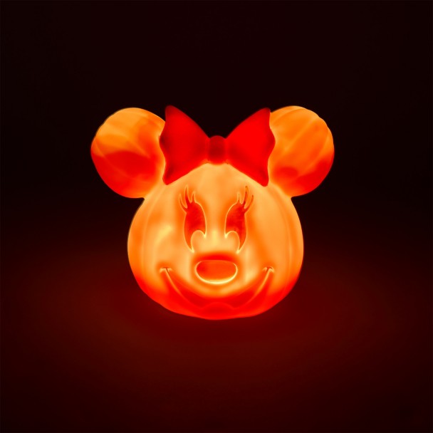Minnie Mouse Light-Up Jack-o'-Lantern - 5 1/2'' - Disney Rewards 2026 - Disney® Visa® Cardmember Exclusive