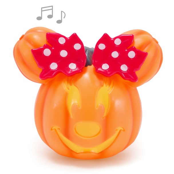 Minnie Mouse Light-Up and Sound Jack-o’-Lantern Minnie Mouse Light-Up and Sound Jack-o’-Lantern