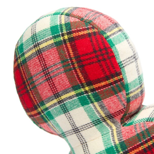 Mickey Mouse Icon Holiday Plaid Throw Pillow