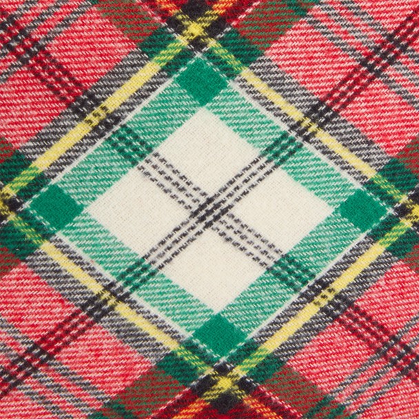 Mickey Mouse Icon Holiday Plaid Throw Pillow
