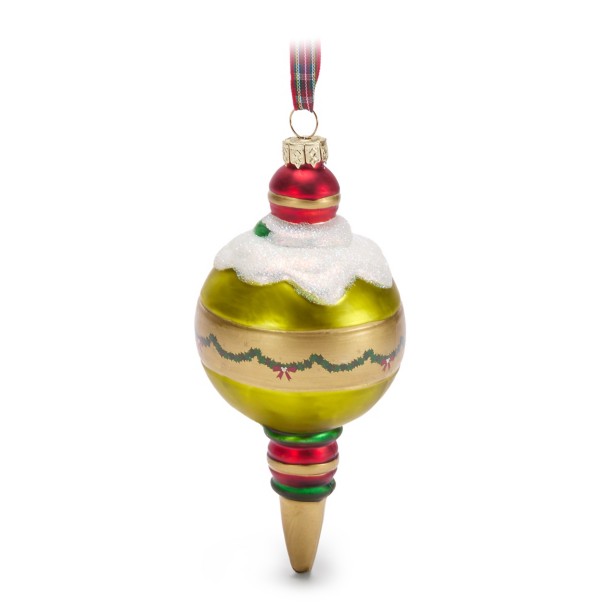 Mickey Mouse and Pluto Glass Droplet Ornament - Pluto's Christmas Tree