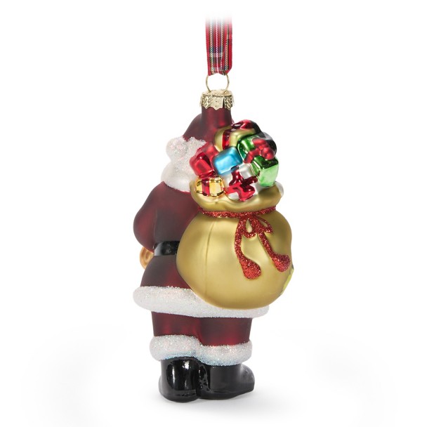 Santa Claus Glass Ornament