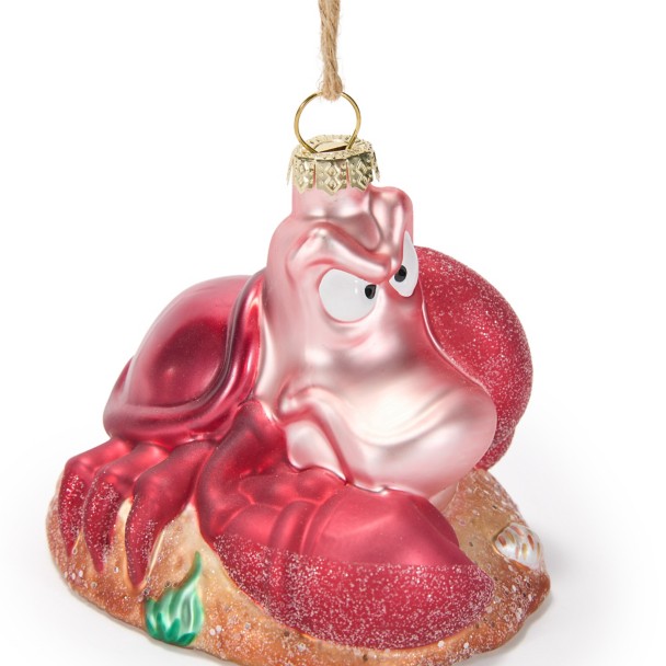 Sebastian Glass Ornament - The Little Mermaid