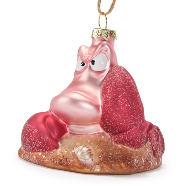 Sebastian Glass Ornament - The Little Mermaid