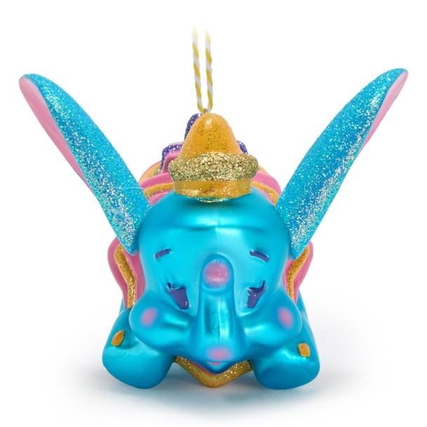 Dumbo the Flying Elephant Glass Ornament