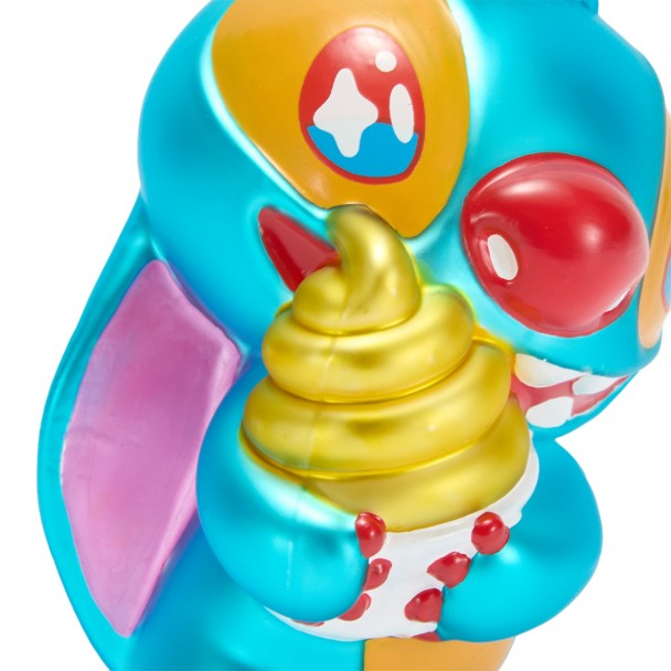 Stitch with Pineapple Swirl Glass Ornament - Lilo & Stitch