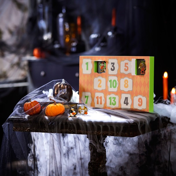 Mickey Mouse and Friends 13-Day Halloween Countdown Calendar Mystery Pin Set - Limited Edition