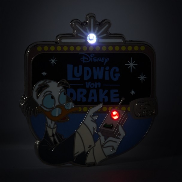 Ludwig Von Drake 65th Anniversary Light-Up Pin - Walt Disney's Wonderful World of Color - Limited Release