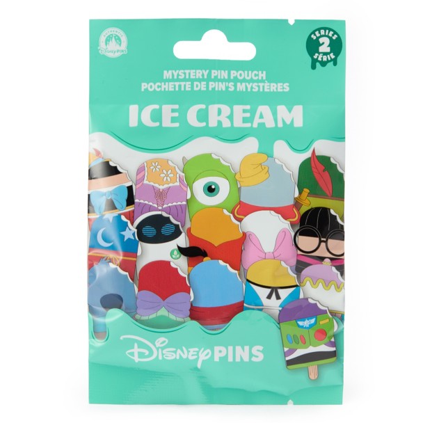 Disney Ice Cream Series 2 Mystery Pin Pouch Blind Pack - 5-Pc.