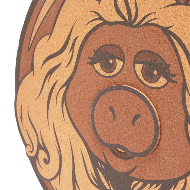 Miss Piggy Pin Collector's Cork Board with Statler & Waldorf Pin - Muppets Haunted Mansion - Limited Release