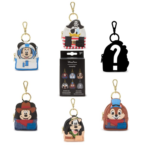 Mickey Mouse and Friends Attraction Costume Loungefly Mini Backpack Mystery Bag Charms – 1-Pc.