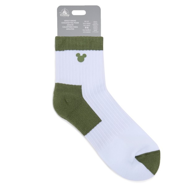 Mickey Mouse Icon Ankle Socks for Adults - Olive