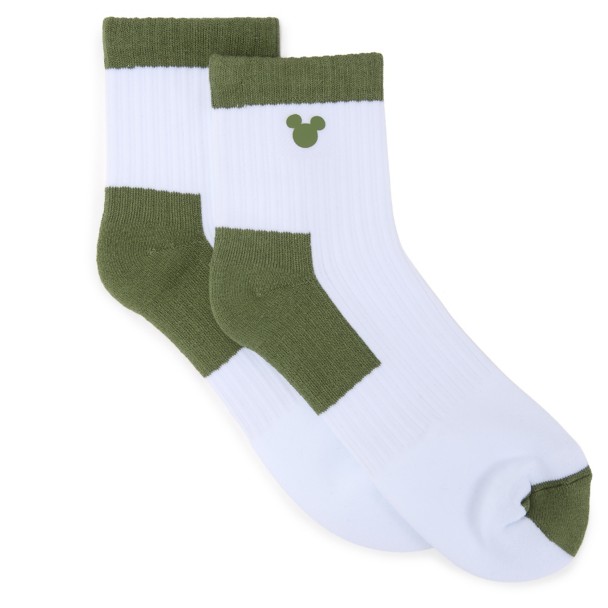 Mickey Mouse Icon Ankle Socks for Adults – Olive Mickey Mouse Icon Ankle Socks for Adults – Olive