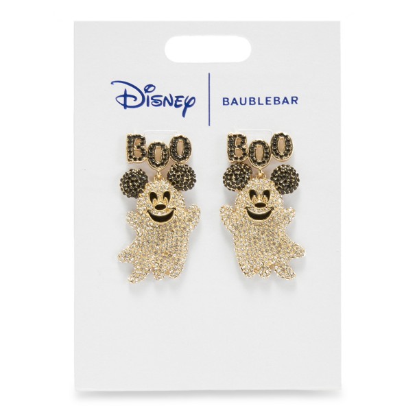 Mickey Mouse Ghost ''Boo'' Halloween Earrings by BaubleBar