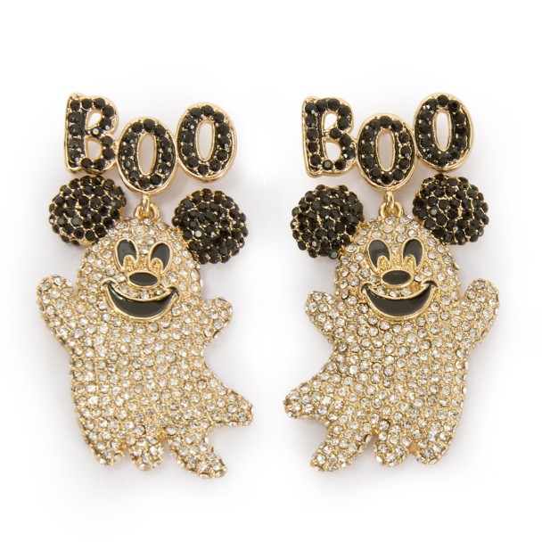 Mickey Mouse Ghost ”Boo” Halloween Earrings by BaubleBar