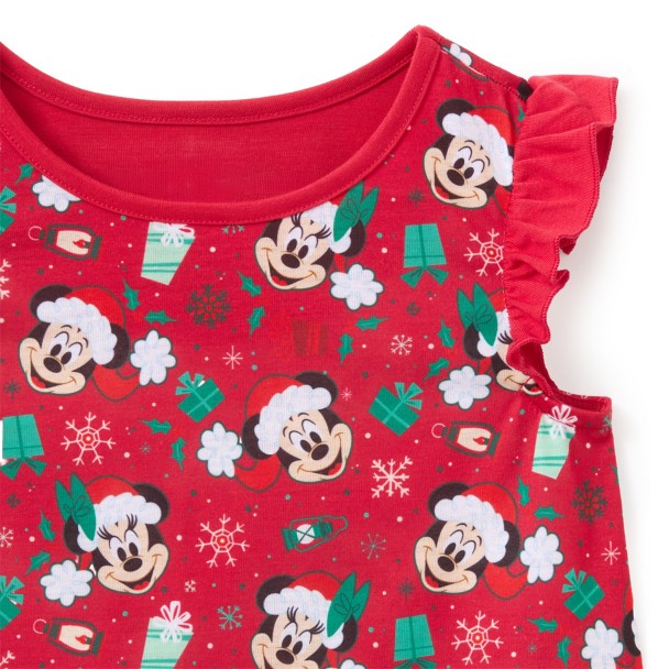 Santa Mickey and Minnie Mouse Holiday Nightshirt for Girls