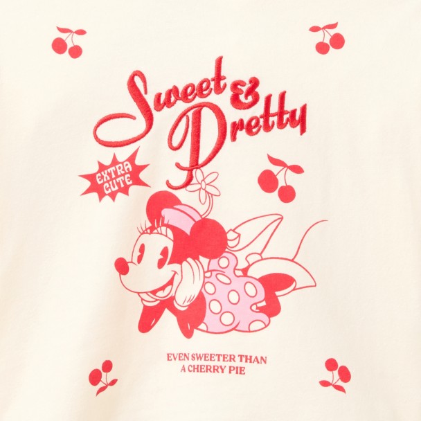Minnie Mouse with Cherries Fashion T-Shirt for Girls