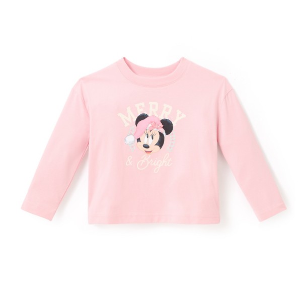 Mickey and Minnie Mouse ''On the Nicest List'' Long Sleeve T-Shirt for Women