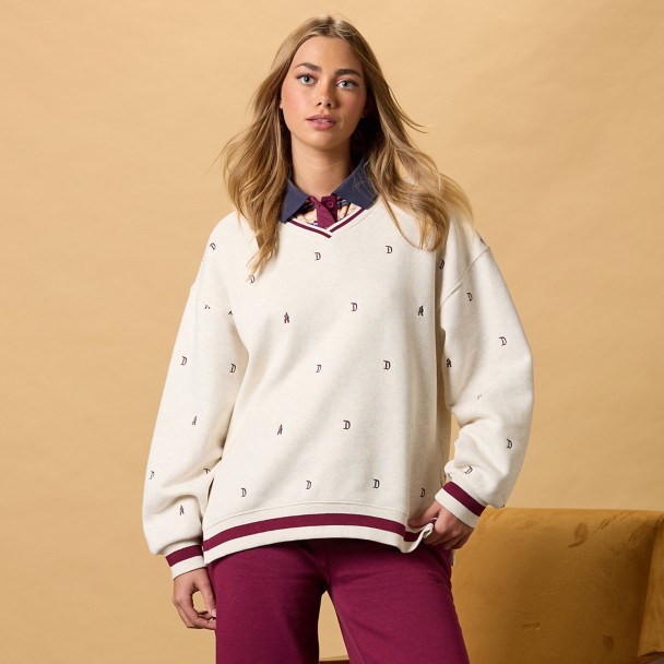 Disneyland ''D'' Logo V-Neck Pullover Sweatshirt for Women