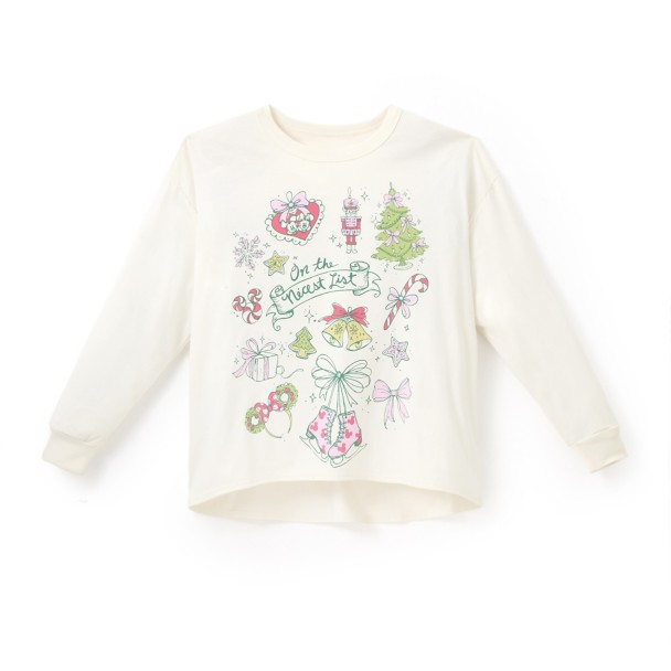 Mickey and Minnie Mouse ”On the Nicest List” Long Sleeve T-Shirt for Women Mickey and Minnie Mouse ”On the Nicest List” Long Sleeve T-Shirt for Women