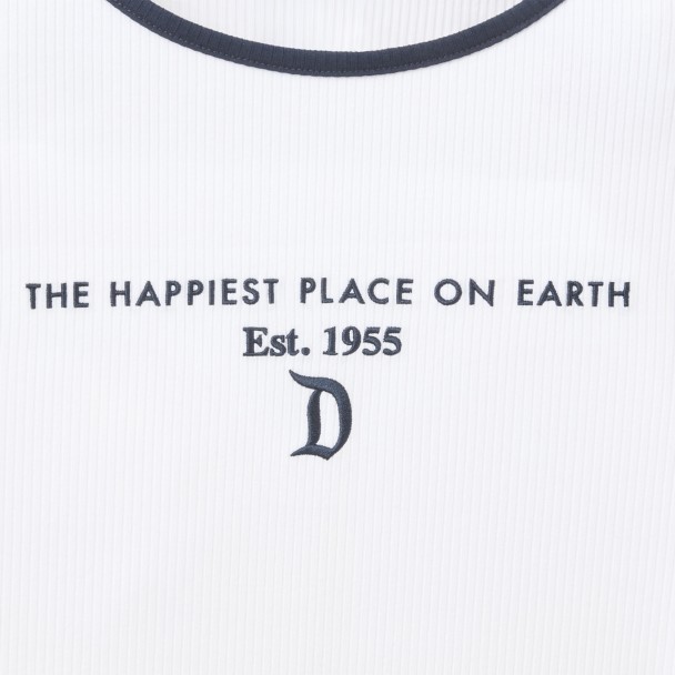 Disneyland ''D'' Logo Ribbed Ringer T-Shirt for Women